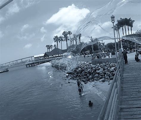 Bubbles at the Ferry Landing beach - Coronado Times