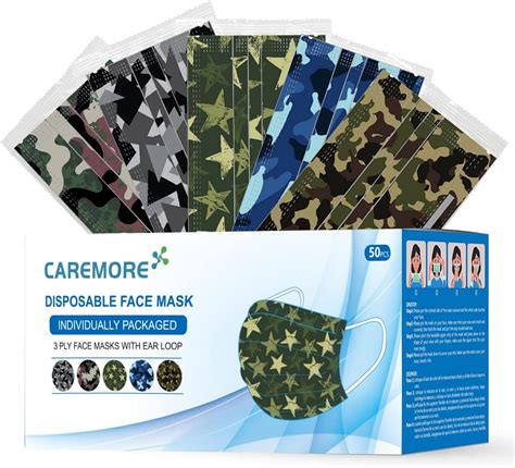 Amazon.com: Disposable Face Masks With Designs, Individually Wrapped ...