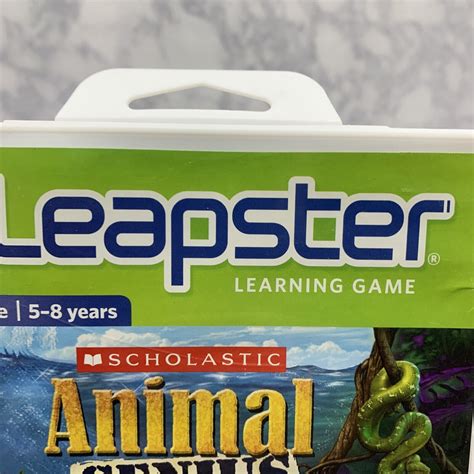 Scholastic Animal Genius Leapfrog Leapster Learning Game w/ Case+Manual ...