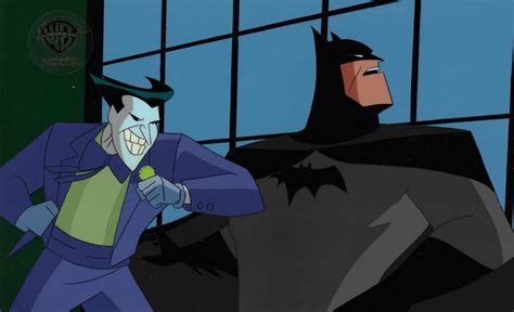 New Adventures Of Batman Production Cel: Batman And Joker in 2022 ...