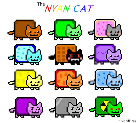 The Nyan Cat's by vaniiina on DeviantArt