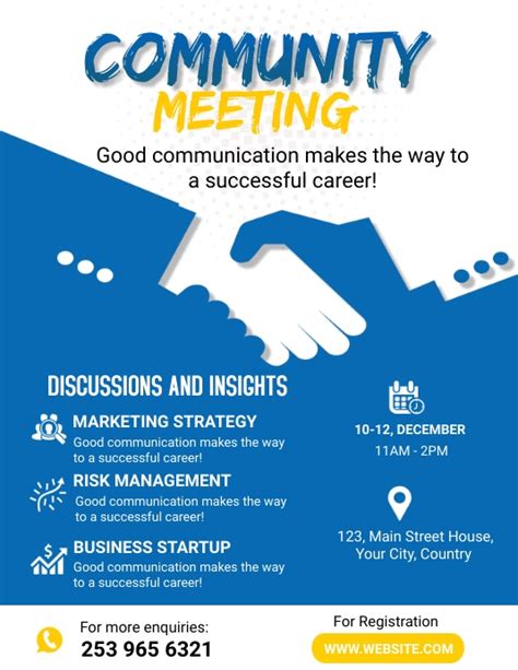 Copy of Community Meeting Flyer | PosterMyWall