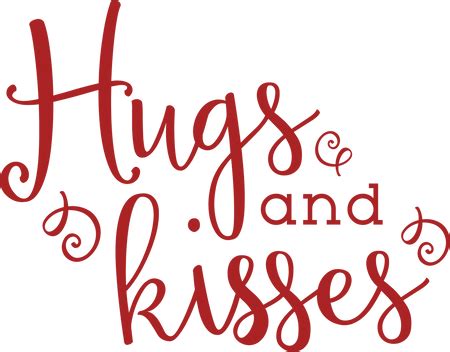 Hugs and Kisses SVG Cut File - Snap Click Supply Co.