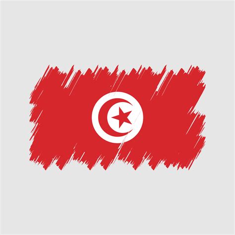 Tunisia Flag Brush Vector. National Flag 9437425 Vector Art at Vecteezy