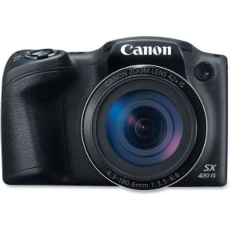 Canon PowerShot SX420 IS 20 Megapixel Compact Digital Camera - Black ...