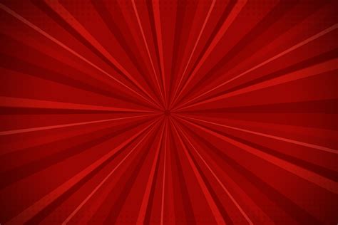 Red Abstract Comic Cartoon Sunlight Background. Vector Illustration ...