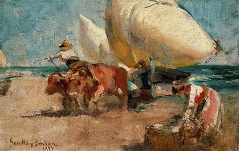 Beach scene Painting by Joaquin Sorolla - Fine Art America