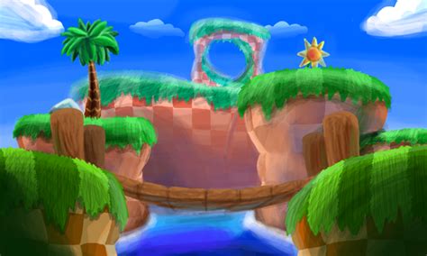 Green Hill Zone 3D by SmashToons on DeviantArt