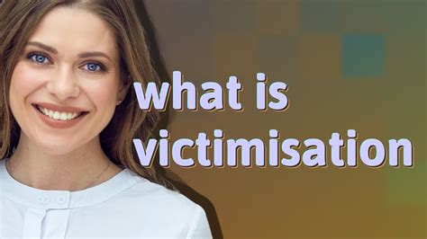 Victimisation | meaning of Victimisation - YouTube