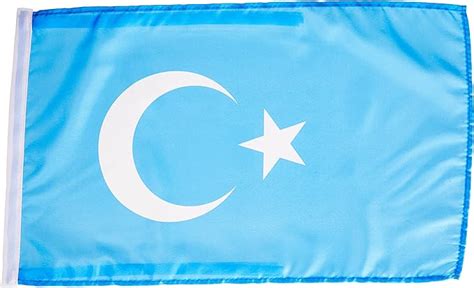 AZ FLAG Uyghurs Flag 18'' x 12'' Cords - Uyghur People Small Flags 30 x ...