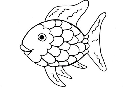 Printable Coloring Pages Rainbow Fish