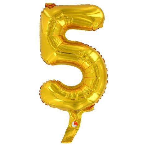 Gold Air Filled 14 Foil Number Balloon Sold in - Etsy