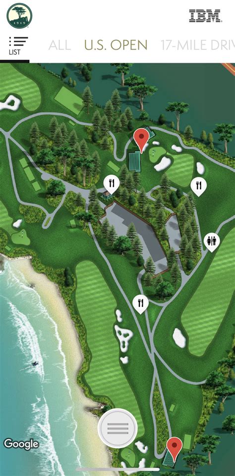 Map Of Pebble Beach Golf Course The Best Beaches In The World | Beach Map