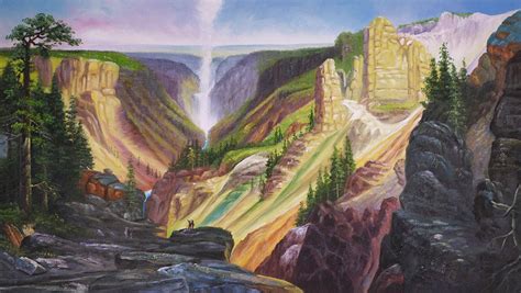 Thomas Moran Grand Canyon of Yellowstone C painting anysize 50% off ...