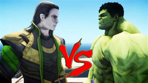 HULK VS LOKI - EPIC BATTLE - YouTube