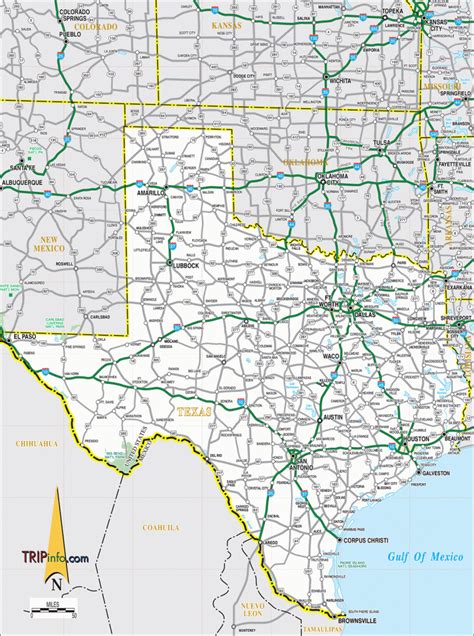 Texas Road Map - Official Texas Highway Map - Printable Maps