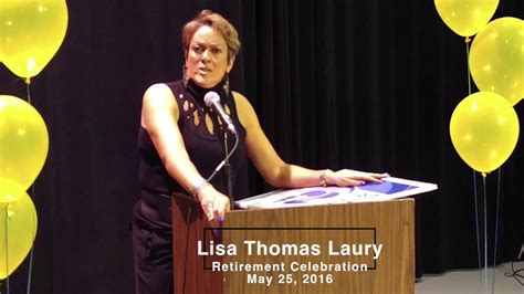 Lisa Thomas Laury retires - YouTube