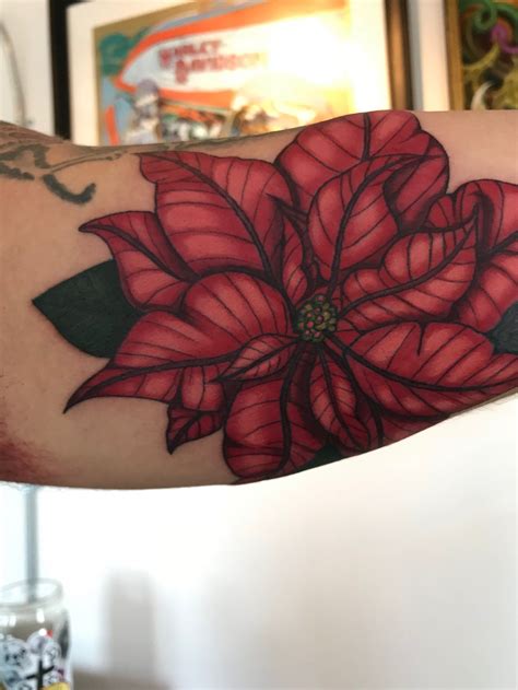 Poinsettia Tattoo Design Ideas | Tattoos, Filigree tattoo, Flower tattoos