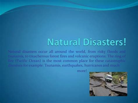 PPT - Natural Disasters! PowerPoint Presentation, free download - ID ...