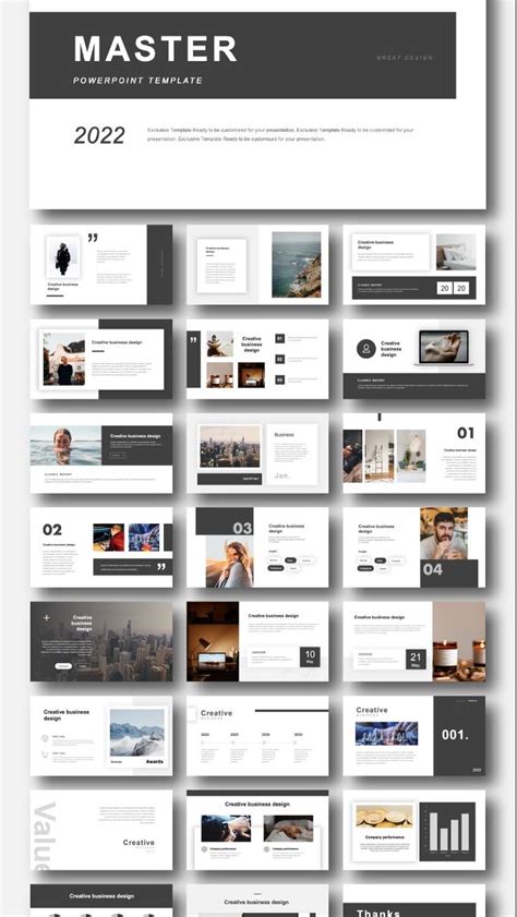 Black White Business Presentation Template | Business presentation ...