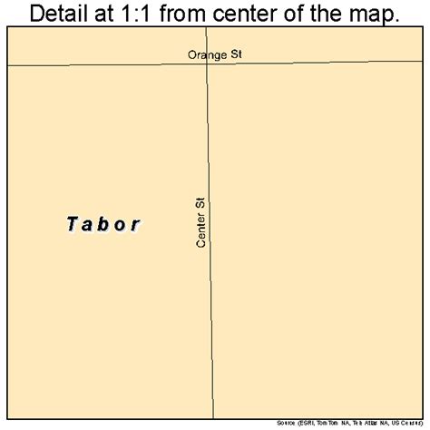 Tabor Iowa Street Map 1976935