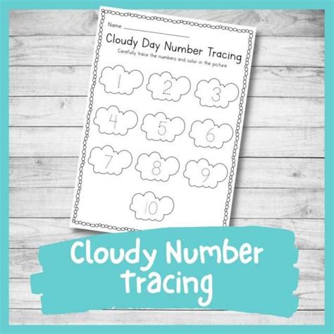 Simple Number Formation Cards 1-10 (Printable Preschool PDF) - Nurtured ...