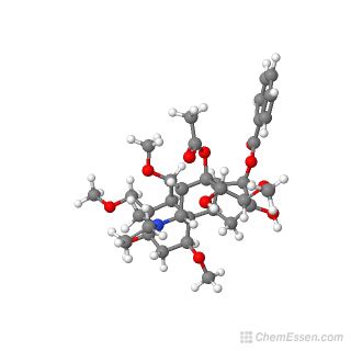 Aconitine Structure - C34H47NO11 - Over 100 million chemical compounds ...