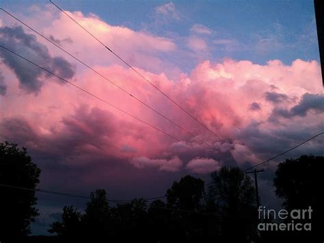 Pink Storm Clouds Photograph by Elizabeth Stone | Fine Art America