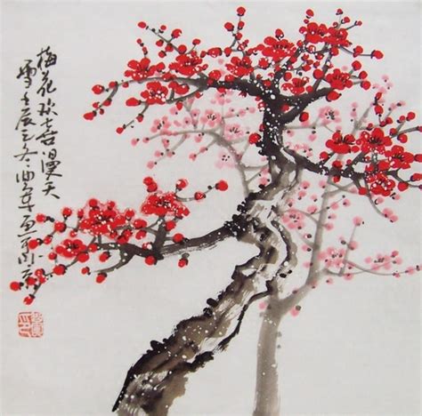 Cherry Blossom paintings Original chinese painting oriental