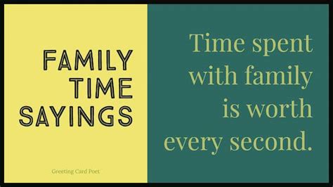 Family Time Quotes To Reflect On and Share | Greeting Card Poet