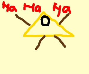 Bill Cipher laughing - Drawception