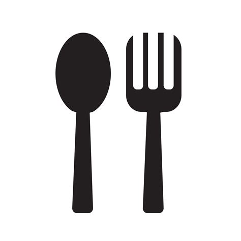 Spoon and Fork icon Vector Illustration 582059 Vector Art at Vecteezy