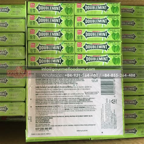 Wrigley's Doublemint Chewing Gum (13.5G X 5 Sticks X 20 Bars) X 60 ...