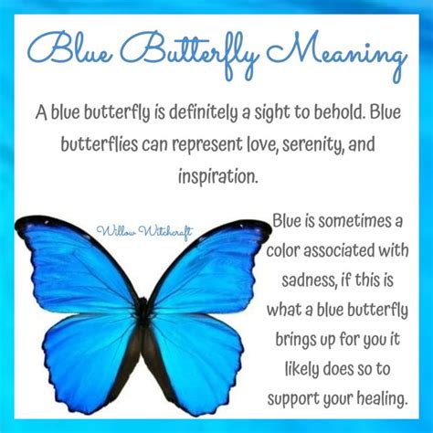 a blue butterfly sitting on top of a piece of paper with the words ...