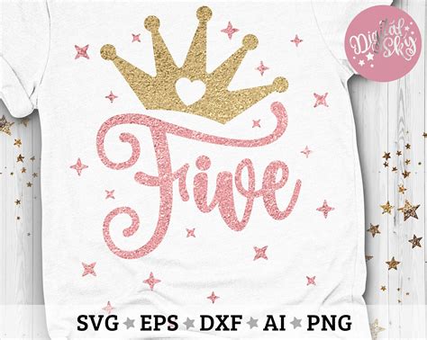 Five Birthday Svg Fifth Birthday Svg 5th Birthday Svg - Etsy