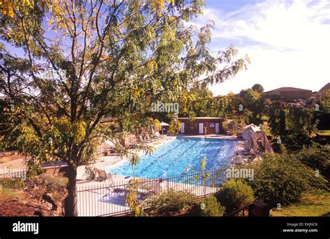 The Red Cliff Outdoor Pool at Red Mountain Spa, St. George, Utah, USA ...