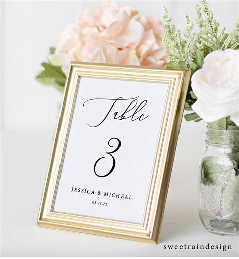 Rustic Wedding Table Numbers Printable, DIY Table Numbers, Table ...