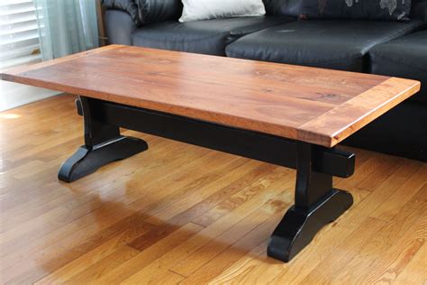 Trestle Table with Mahogany Top | Do It Yourself Home Projects ...