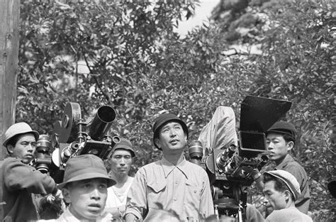 Akira Kurosawa (Center) and Crew Filming 'Seven Samurai,' 1954 - METAFLIX