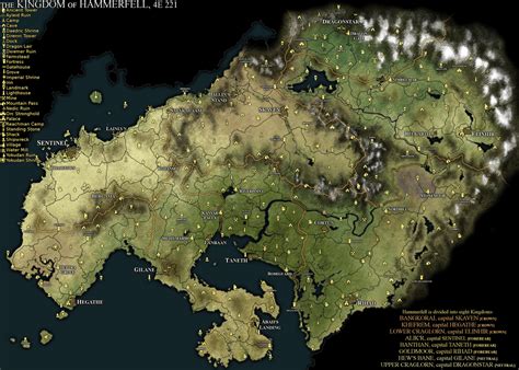 Elder Scrolls 6 Hammerfell Map Idea : TESVI