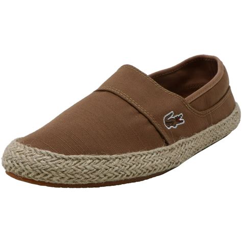 Lacoste - Lacoste Men's Marice Light Brown / Ankle-High Canvas Slip-On ...