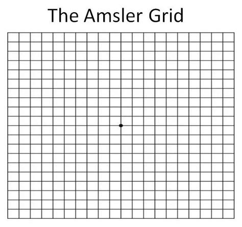 Macular Degeneration Grid Printable