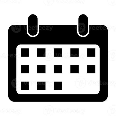 black Calendar icon. 18931179 PNG