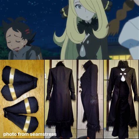 XS Size Pokemon Cynthia Cosplay Costume Set on Carousell