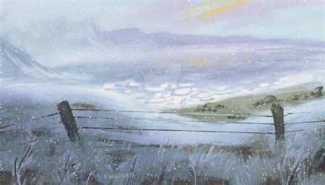 Snowy field by KimLizArt on DeviantArt