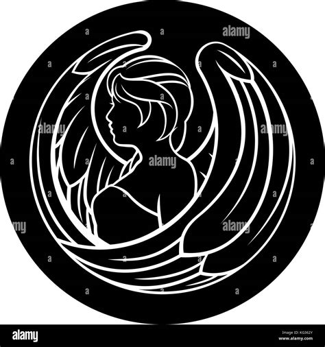 Virgo Zodiac Sign Stock Vector Image & Art - Alamy