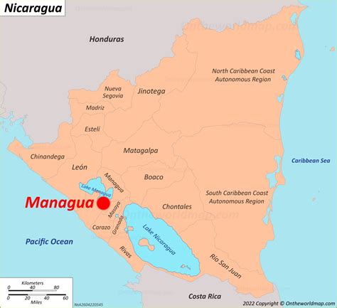 Mapa De Managua Nicaragua