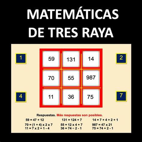 Juegos de matemáticas mentales 1