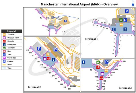 Manchester Airport Terminal Map