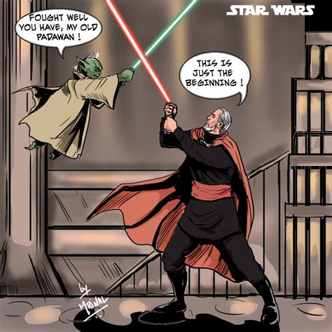 Count Dooku vs Master Yoda by mrinal-rai on DeviantArt